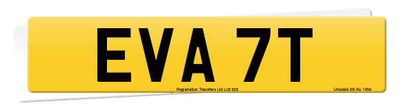 Registration number EVA 7T